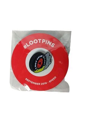 Loot Crate Lootpins Tire Pin Speed September 2016